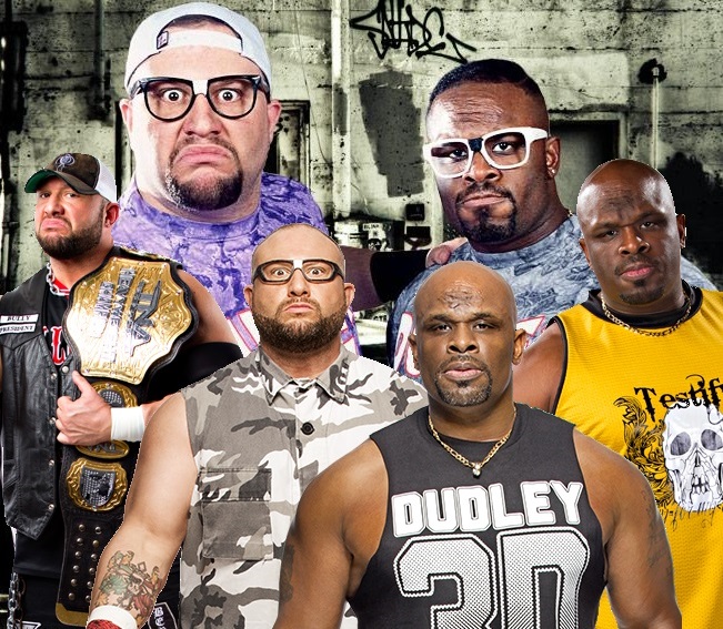 Dudley Boys, Dudley Boyz, Dudleyville, 3D, Team 3D, WWE, WWF, WCW, ECW, TNA, tables, Bubba Ray, Buh Buh Ray, D-Von, Brother Devon