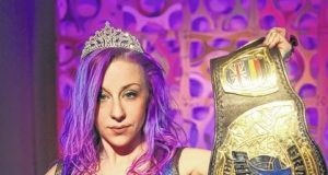 Chikara, Princess Kimberlee, Kimber Lee, Gran Champion, wrestling, title belt, championship, wwe