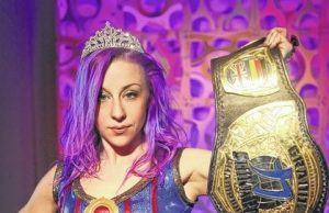 Chikara, Princess Kimberlee, Kimber Lee, Gran Champion, wrestling, title belt, championship, wwe