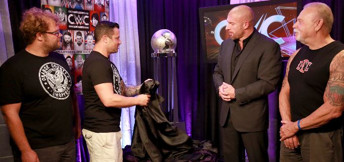 Triple H, Cruiserweight Classic, CWC, trophy, Orange County Choppers, WWE, HHH, WWF